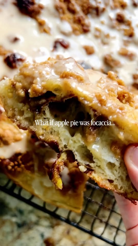 Apple Crumble Sourdough Focaccia