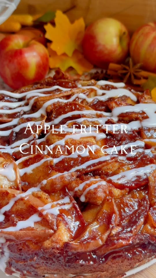 Apple Fritter Cinnamon Cake