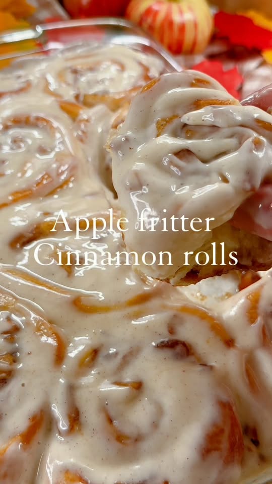 Apple Fritter Cinnamon Rolls